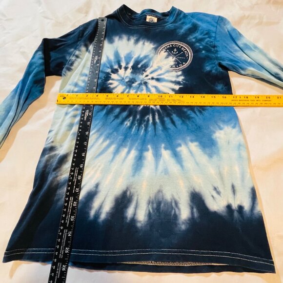 Panama City Beach Florida Colortone Tie-Dye Long Sleeve Shirt Small Unisex - Picture 6 of 9